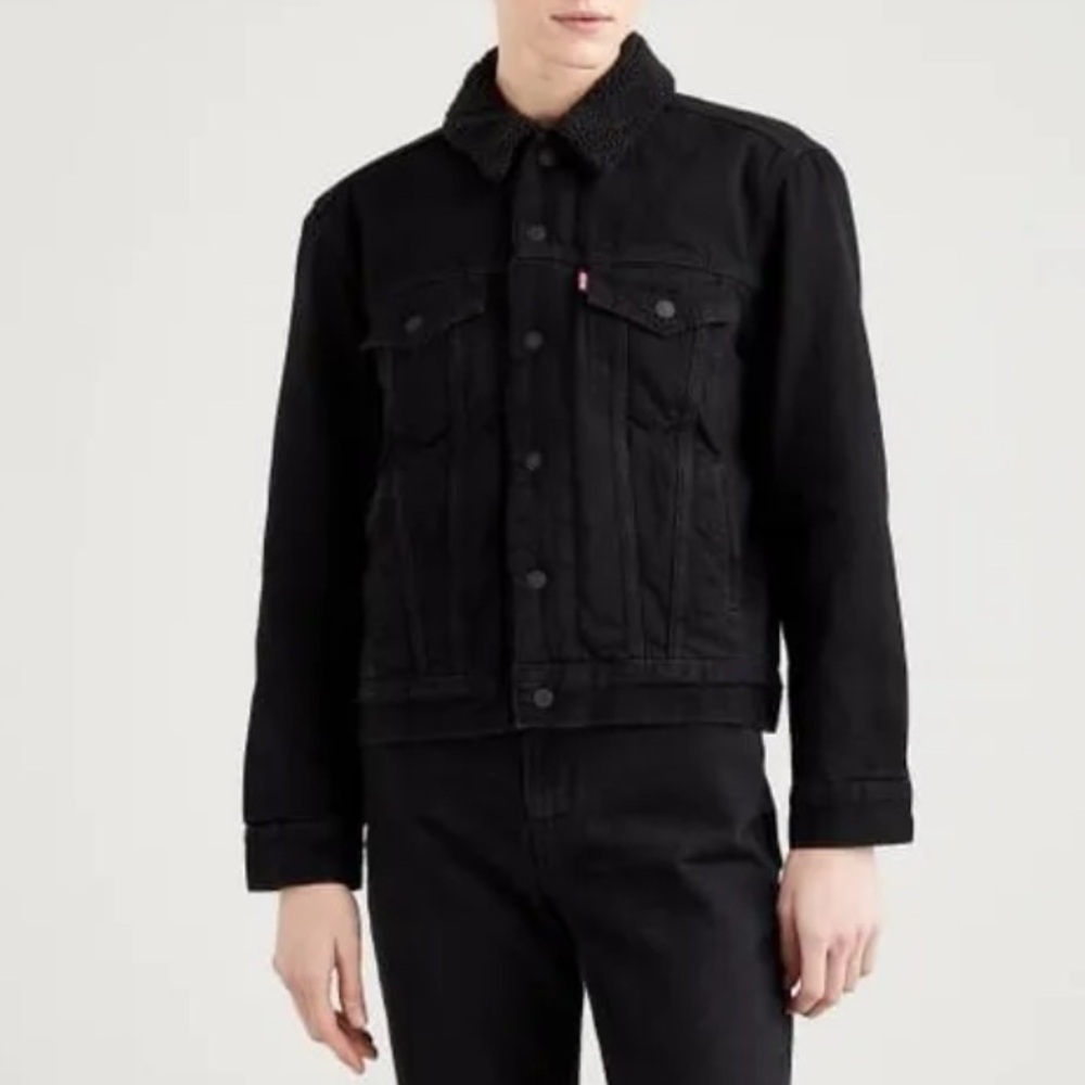 Levi’s Premium Ex Boyfriend Trucker Sherpa Jacket